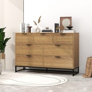 7-Drawer Wood Dresser (50'')