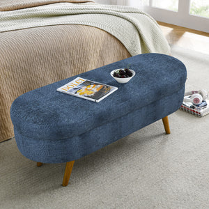 Oval Storage Bench (44'')