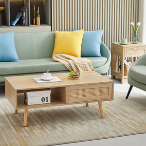 Rattan Coffee Table (41'')