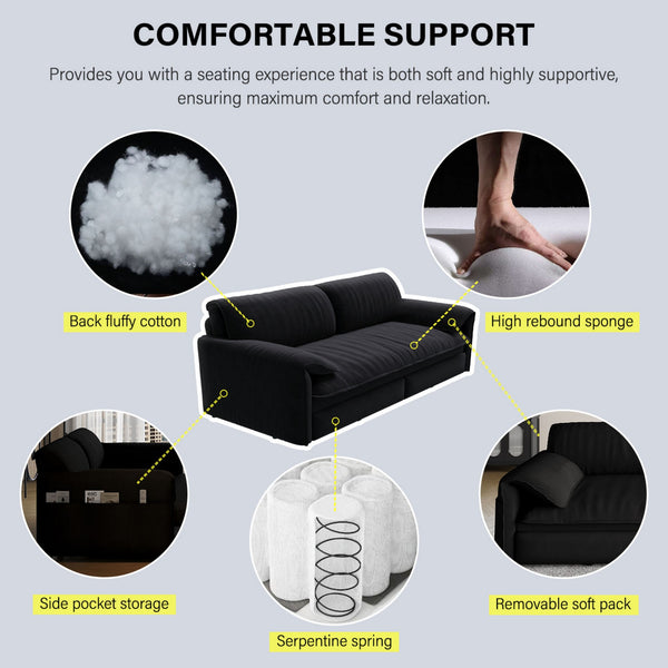 Multifunctional Sleeper Sofa (66'')