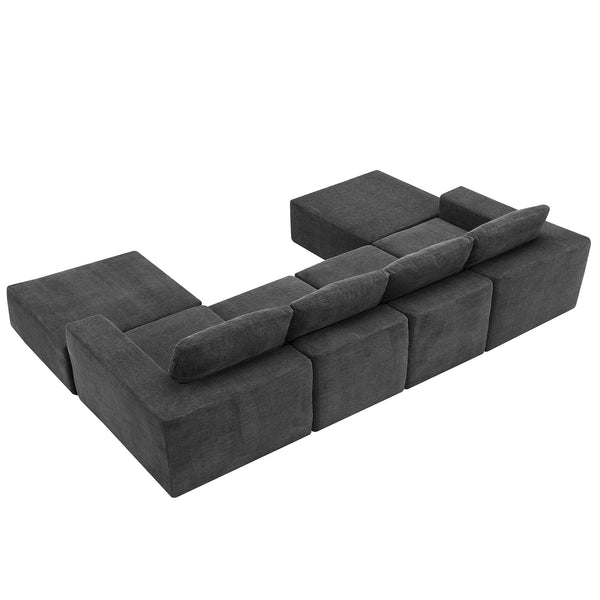 U Shaped Sectional (110'')
