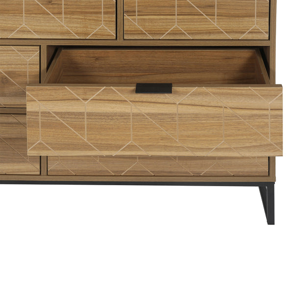 7-Drawer Wood Dresser (50'')