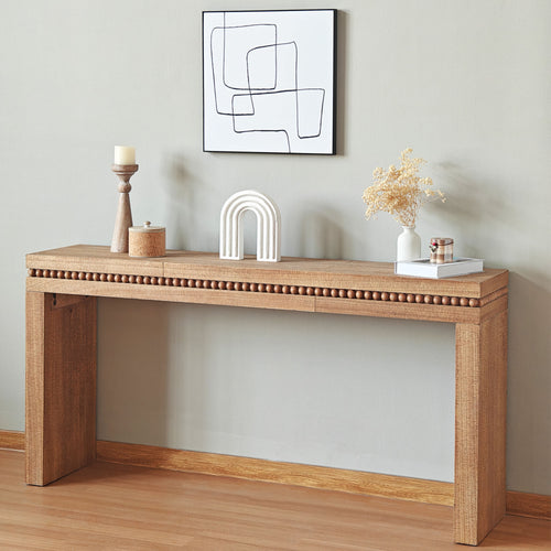 Rustic Wood Console Table (64'')