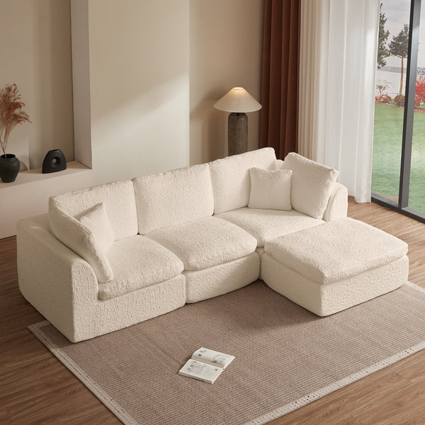 4-Piece Ottoman Sectional (110'')