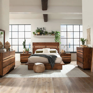 Smoked Walnut Finish Nightstand (26'')