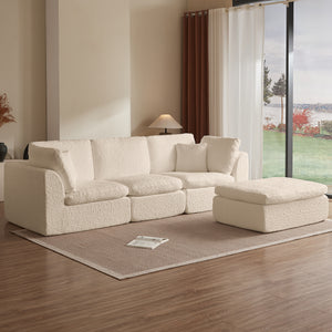 4-Piece Ottoman Sectional (110'')