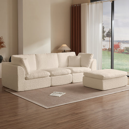 4-Piece Ottoman Sectional (110'')