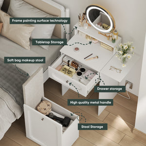 2-Drawers Makeup Vanity (29'')