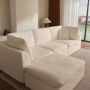 4-Piece Ottoman Sectional (110'')