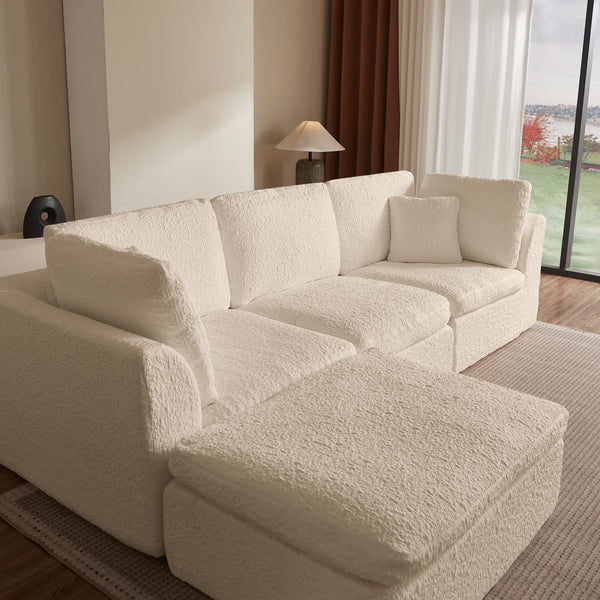 4-Piece Ottoman Sectional (110'')