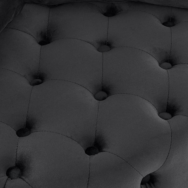 Velvet Tufted Swivel Accent Chair