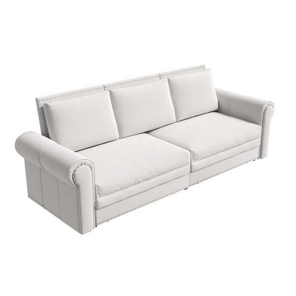 Convertible Velvet Sleeper Sofa (93'')