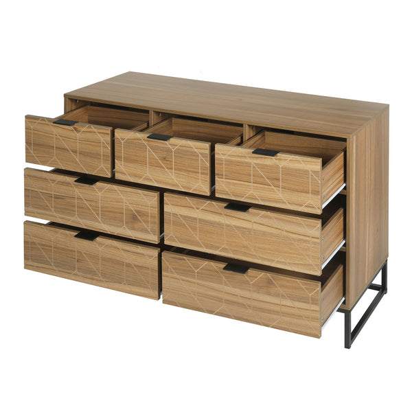 7-Drawer Wood Dresser (50'')