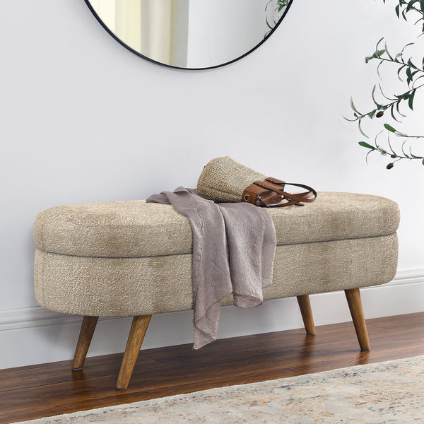 Oval Storage Bench (44'')