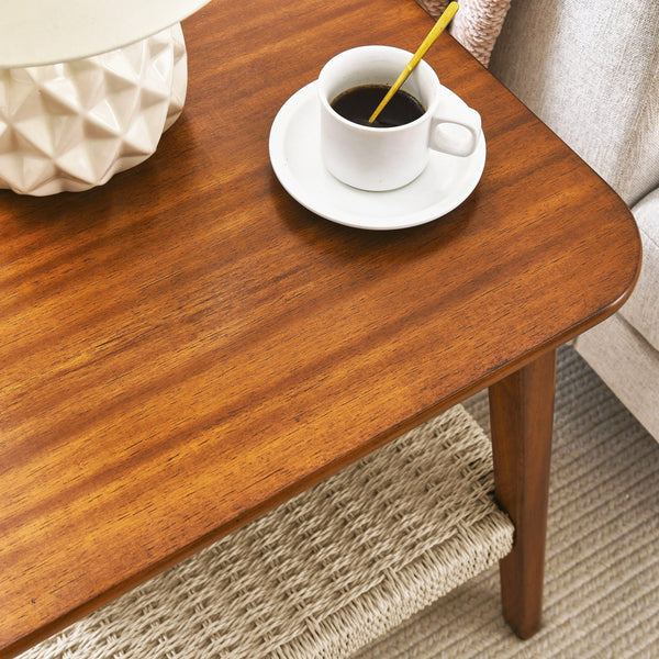 Mid-Century Storage Side Table (23'')