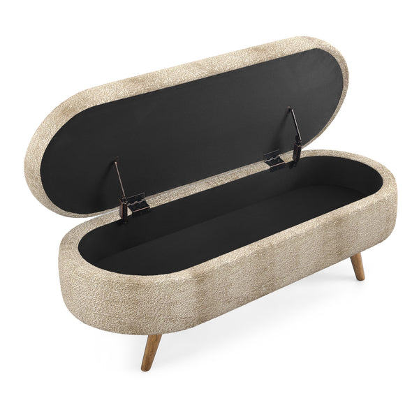 Oval Storage Bench (44'')