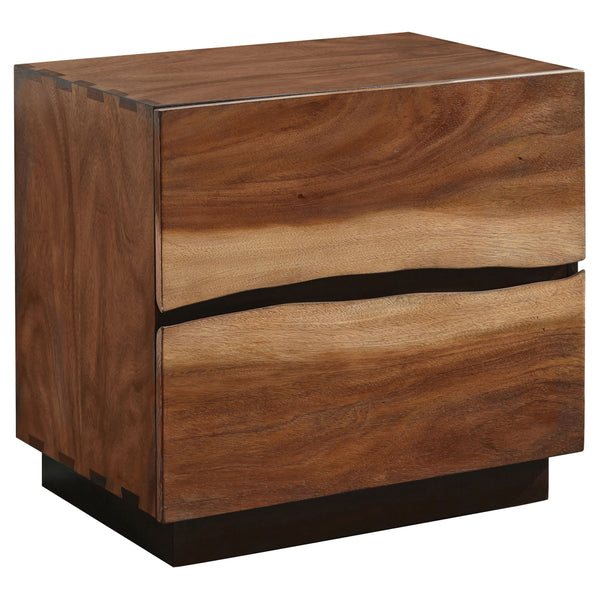 Smoked Walnut Finish Nightstand (26'')