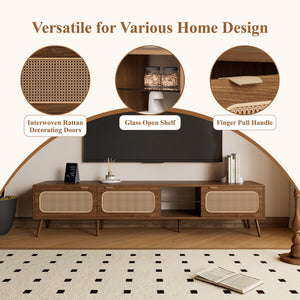 Mid-Century Modern Media Console (78'')