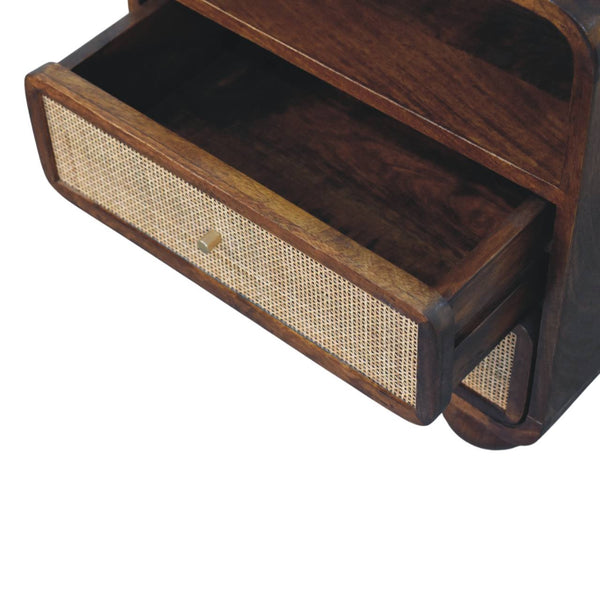 2-Drawer Solid Wood Nightstand (13'')