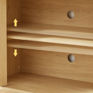 Wave Pattern Media Console (64'')