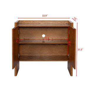 Rustic Storage Accent Cabinet (34'')