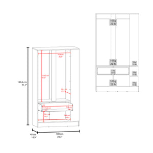 Modern 2-Door Armoire (39'')