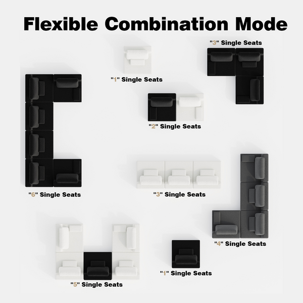 U Shaped Modular Sectional (118'')