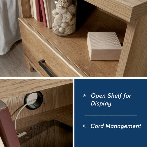 Rustic Wood Nightstand (23'')