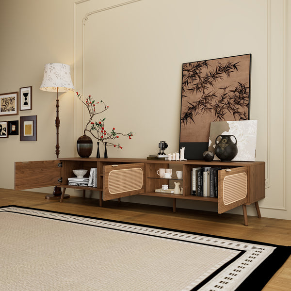 Mid-Century Modern Media Console (78'')