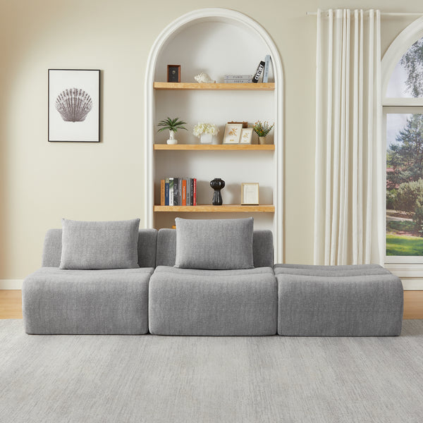 3-Piece Armless Sectional (107'')