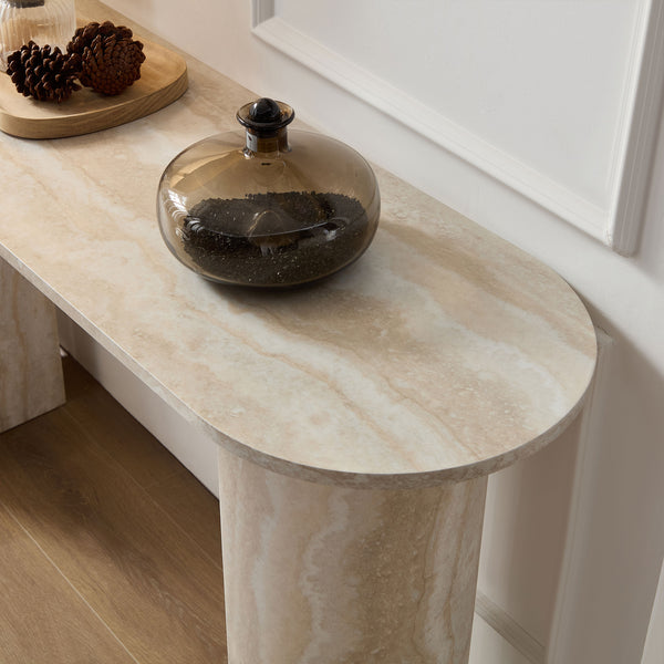 Marble Pattern Console Table (55'')