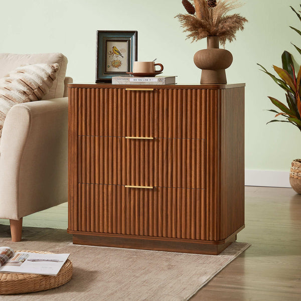 3-Drawer Curved Dresser (27'')