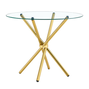 Round Glass Top Dining Table (36'')