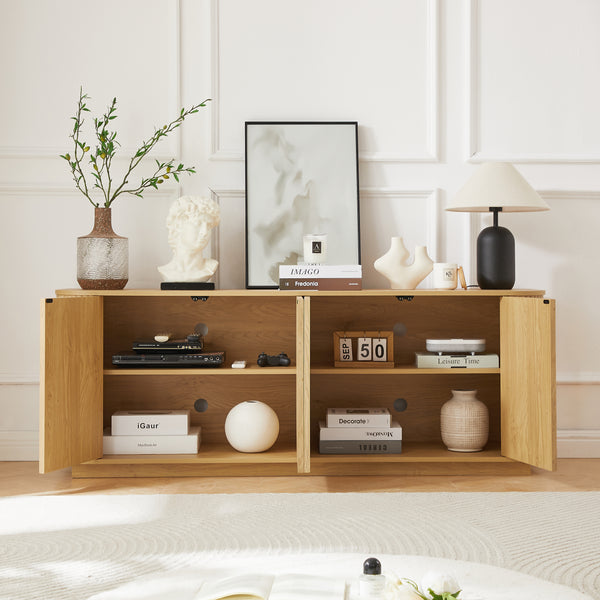 Wave Pattern Media Console (64'')