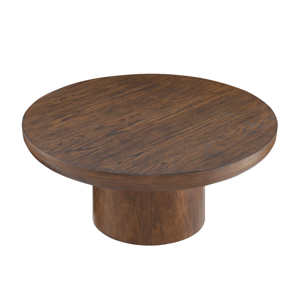 Round Wood Coffee Table (36'')
