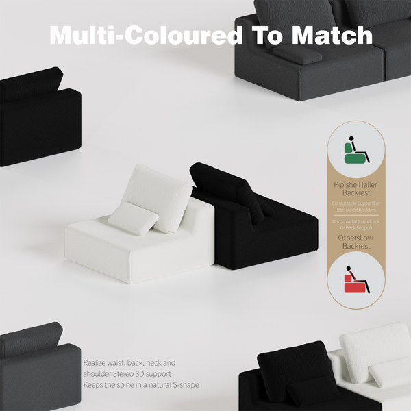 U Shaped Modular Sectional (118'')