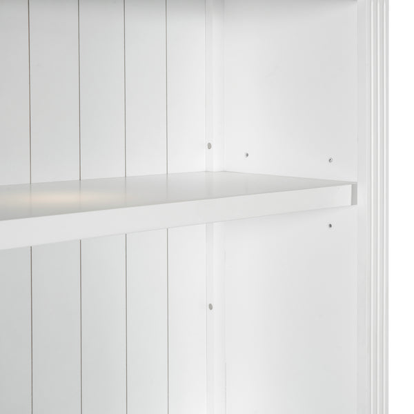 Modern Writing Desk with Bookshelf (35'')