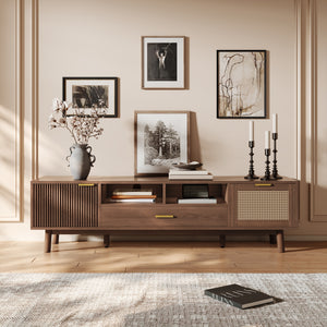 Mid-Century Modern Media Console (67'')