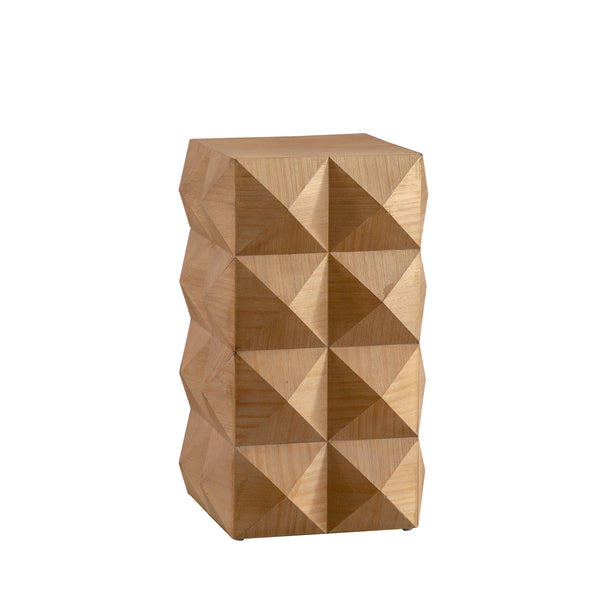 Retro Wooden Side Table (11'')