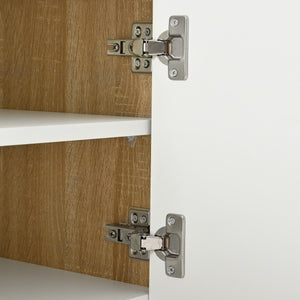 Modern Fluted Media Console (74'')