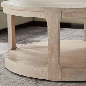 Round Rustic Coffee Table (40'')