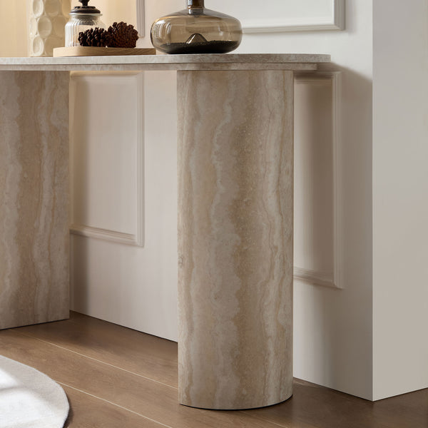 Marble Pattern Console Table (55'')