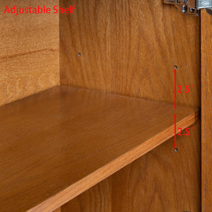 Rustic Storage Accent Cabinet (34'')