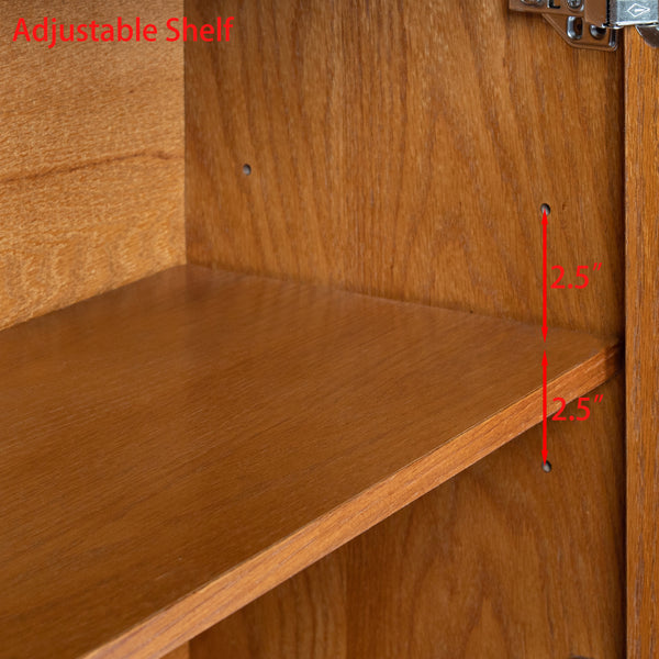 Rustic Storage Accent Cabinet (34'')