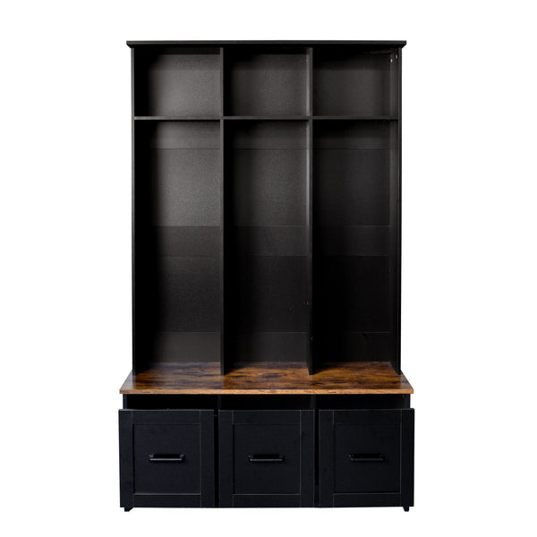 Modern Storage Hall Tree (65'')