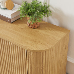 Wave Pattern Media Console (64'')