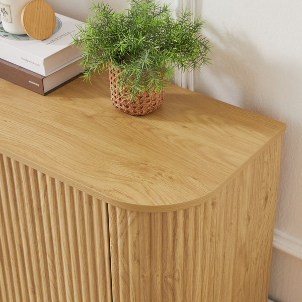 Wave Pattern Media Console (64'')