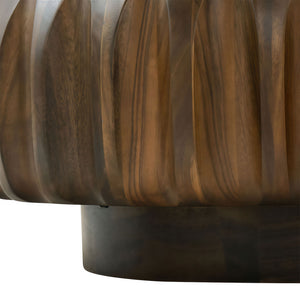 Round Carved Pattern Coffee Table (31'')