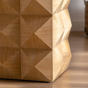 Retro Wooden Side Table (11'')