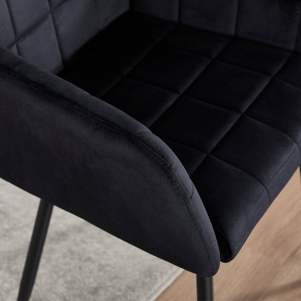 Modern Velvet Dining Chairs (Set of 2)